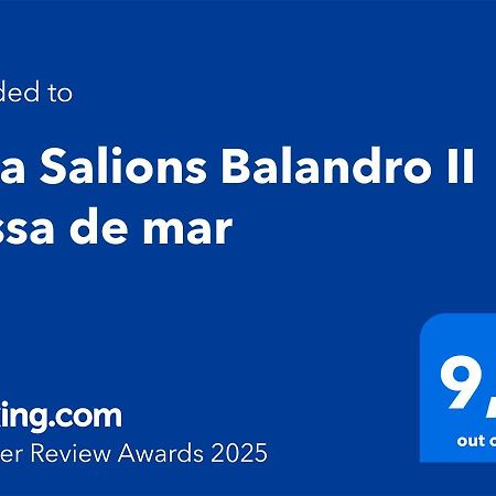 Cala Salions Balandro II Tossa De Mar Apartment Канет де Мар Екстериор снимка