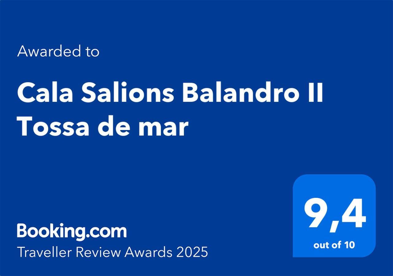 Cala Salions Balandro II Tossa De Mar Apartment Канет де Мар Екстериор снимка